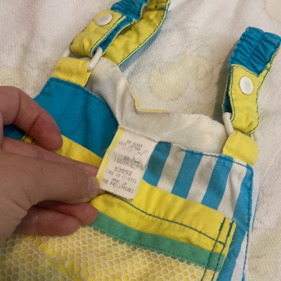 90s retro toddler overalls - Picture 3 of 4